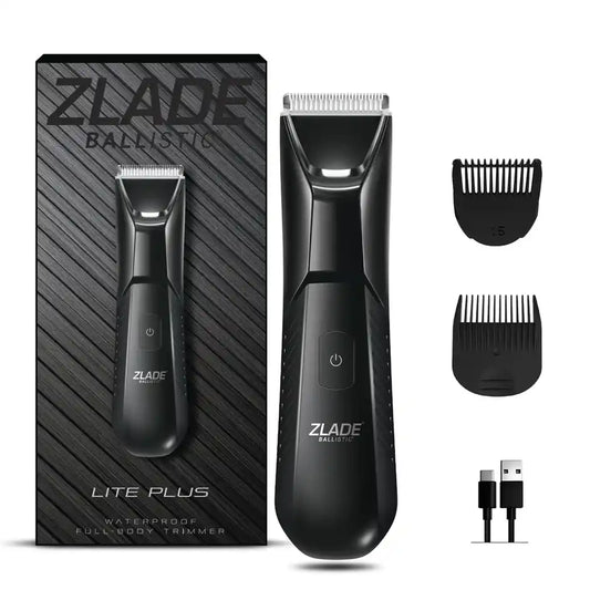 Refurbished Zlade LTE PLUS FULL-BODY TRIMMER FOR MEN Fully Waterproof Trimmer 60 min Runtime 7 Length Settings (Black)