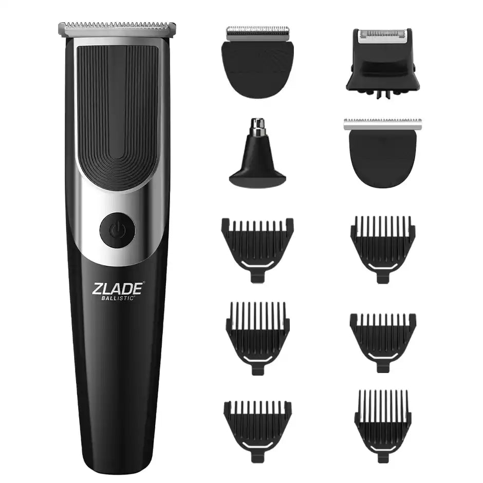 Zlade Neo 10-in-1 Multi-Groomer For Men Body Groomer 90 min Runtime 6 Length Settings (Black)